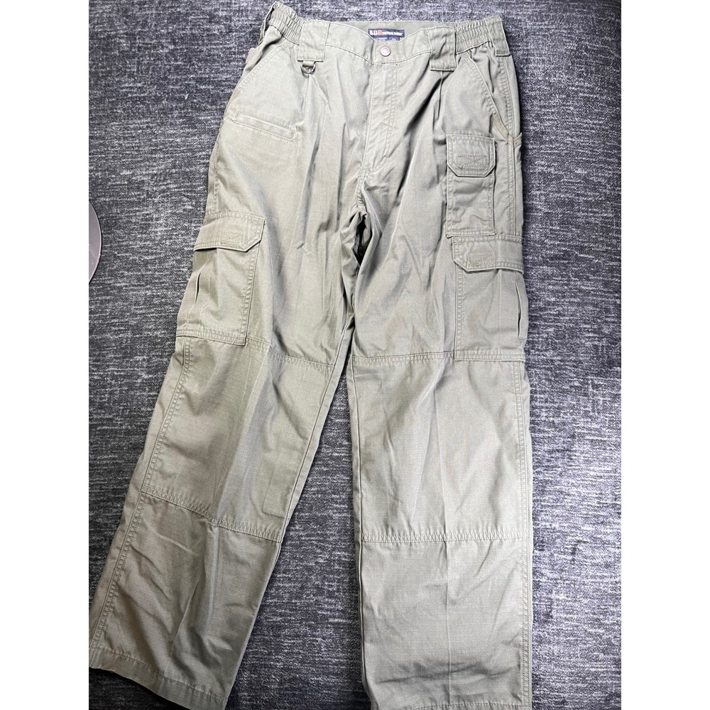 5.11 Tactical Cargo Pants Mens 32x32 Green Ripstop Utility Reinforced Knee 74251